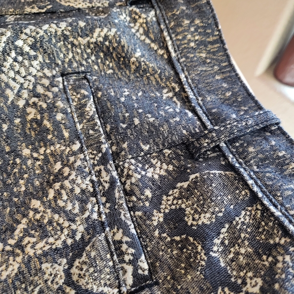 Metallic Gold Snakeskin Trousers - Picture 6 of 14